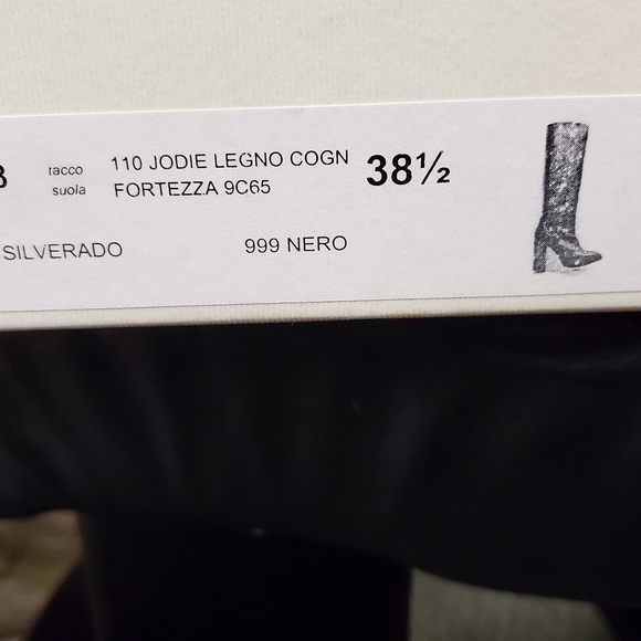 Chloe Black Heeled Boots - Picture 8 of 9